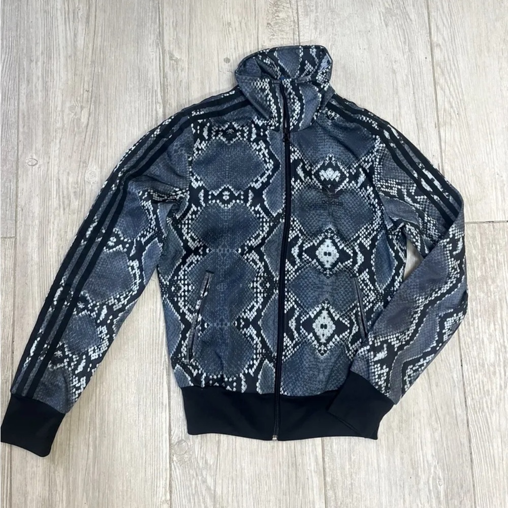 Adidas Rare - Snakeskin Tracksuit Jacket - Blue Gray Black
